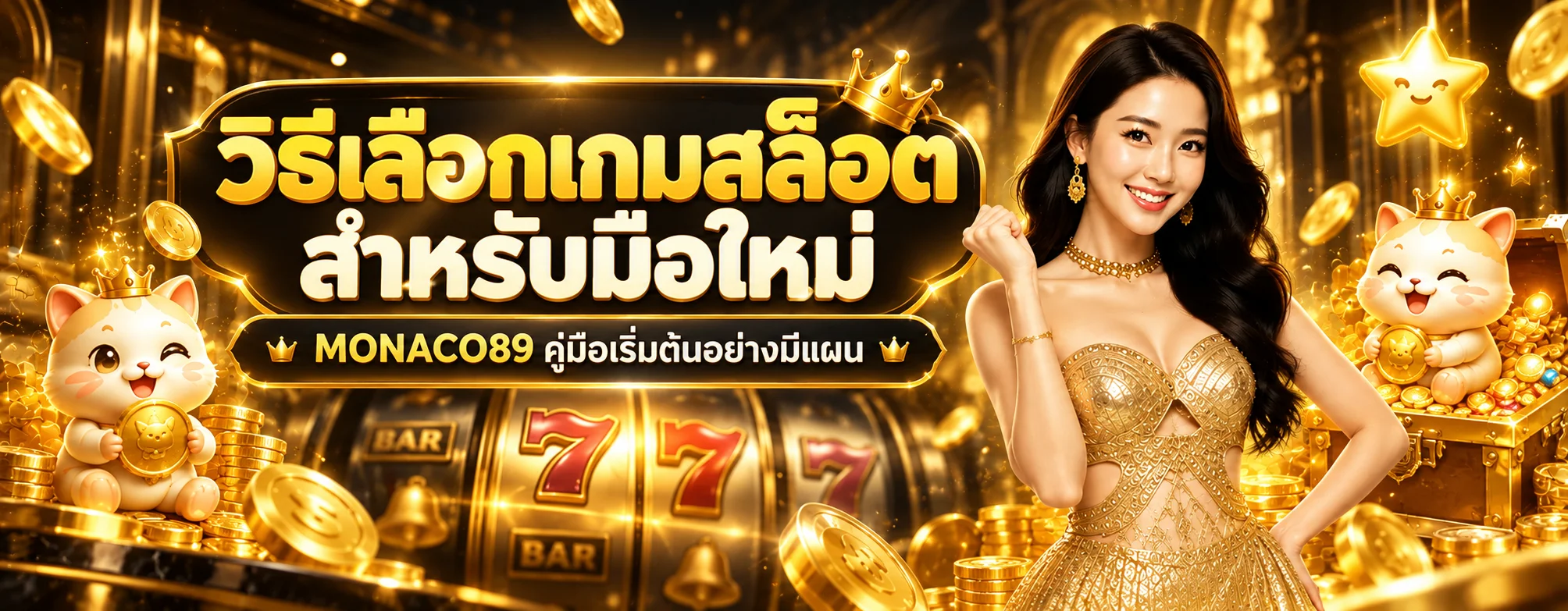 MONACO89 คู่มือมือใหม่ เลือกสล็อต สมัคร และวางงบ