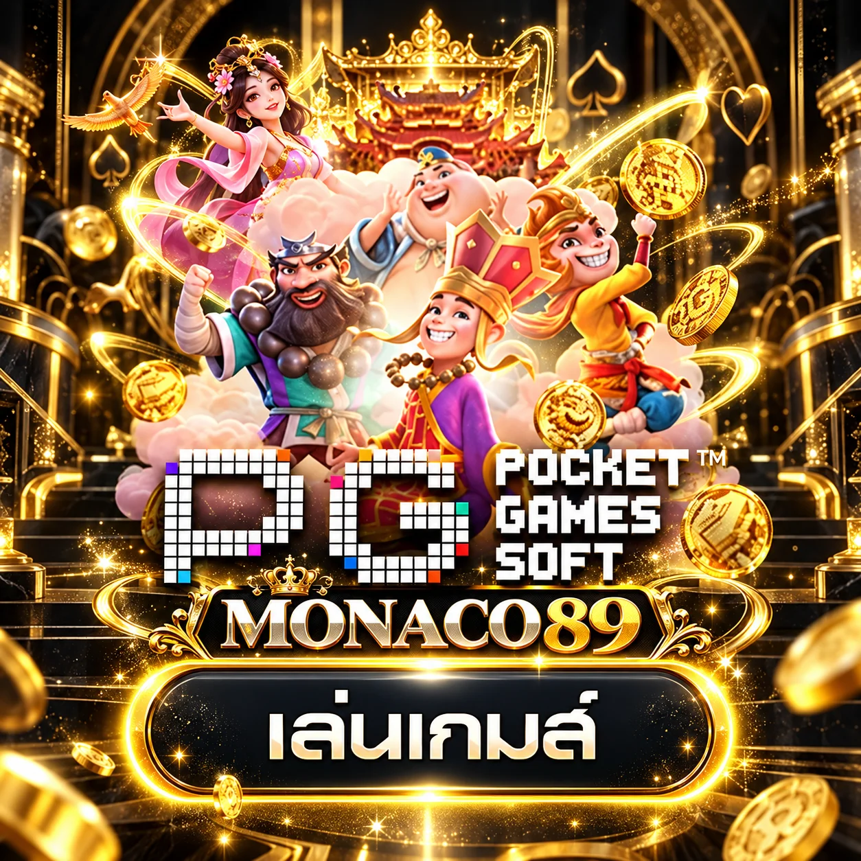 การ์ดทดลองเล่นเกม PG SOFT บน MONACO89